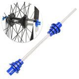 Maxbell Bike Wheel thru Axle Adaptor for Truing Stand Universal Cycling 12/15/20mm Blue