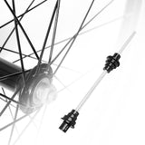 Maxbell Bike Wheel thru Axle Adaptor for Truing Stand Universal Cycling 12/15/20mm Black
