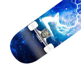 Maxbell Complete Skateboard for Beginners Women Man Teens Mute Boys Girls Maple StyleA