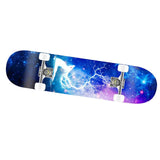 Maxbell Complete Skateboard for Beginners Women Man Teens Mute Boys Girls Maple StyleA