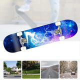 Maxbell Complete Skateboard for Beginners Women Man Teens Mute Boys Girls Maple StyleA