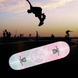 Maxbell Complete Skateboard for Beginners Women Man Teens Mute Boys Girls Maple StyleD