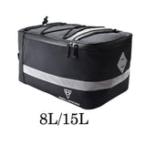 Maxbell MTB Bike Rear Seat Carrier Cargo Bag Reflective Stripe Protective Padding Size S