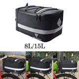 Maxbell MTB Bike Rear Seat Carrier Cargo Bag Reflective Stripe Protective Padding Size S