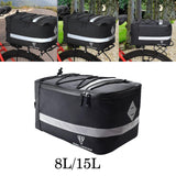 Maxbell MTB Bike Rear Seat Carrier Cargo Bag Reflective Stripe Protective Padding Size S