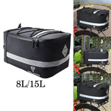 Maxbell MTB Bike Rear Seat Carrier Cargo Bag Reflective Stripe Protective Padding Size S