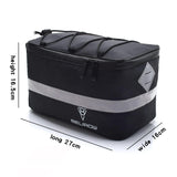 Maxbell MTB Bike Rear Seat Carrier Cargo Bag Reflective Stripe Protective Padding Size S