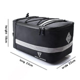 Maxbell MTB Bike Rear Seat Carrier Cargo Bag Reflective Stripe Protective Padding Size L
