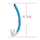 Maxbell Diving Snorkel Water Sports Diving Breathing Tube Hose Silicone Snorkel Blue