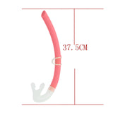 Maxbell Diving Snorkel Water Sports Diving Breathing Tube Hose Silicone Snorkel Pink