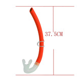 Maxbell Diving Snorkel Water Sports Diving Breathing Tube Hose Silicone Snorkel Orange