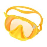 Maxbell Swim Snorkel Goggles Anti Fog Adjustable Headband Outdoor Men Full Face Yellow