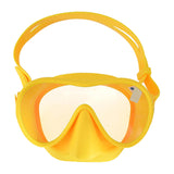 Maxbell Swim Snorkel Goggles Anti Fog Adjustable Headband Outdoor Men Full Face Yellow