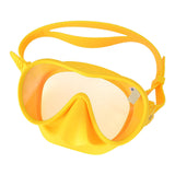 Maxbell Swim Snorkel Goggles Anti Fog Adjustable Headband Outdoor Men Full Face Yellow