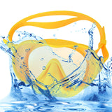 Maxbell Swim Snorkel Goggles Anti Fog Adjustable Headband Outdoor Men Full Face Yellow