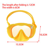 Maxbell Swim Snorkel Goggles Anti Fog Adjustable Headband Outdoor Men Full Face Yellow