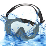 Maxbell Swim Snorkel Goggles Anti Fog Adjustable Headband Outdoor Men Full Face Black