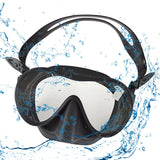 Maxbell Swim Snorkel Goggles Anti Fog Adjustable Headband Outdoor Men Full Face Black