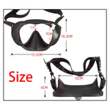 Maxbell Swim Snorkel Goggles Anti Fog Adjustable Headband Outdoor Men Full Face Black