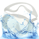 Maxbell Swim Snorkel Goggles Anti Fog Adjustable Headband Outdoor Men Full Face White