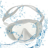 Maxbell Swim Snorkel Goggles Anti Fog Adjustable Headband Outdoor Men Full Face White