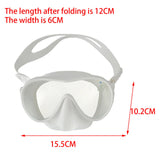 Maxbell Swim Snorkel Goggles Anti Fog Adjustable Headband Outdoor Men Full Face White