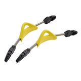 Maxbell 2Pcs Universal Spring Heel Straps Pin Type Non Slip Stainless Steel 31CM