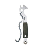 Maxbell Multifunctional Bicycle 15mm Pedal Wrench with Chain Rubber Wrapped Handle