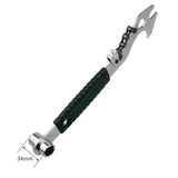 Maxbell Multifunctional Bicycle 15mm Pedal Wrench with Chain Rubber Wrapped Handle