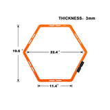 Maxbell Hex Agility Rings Training Ladder Speed Hurdles Hockey Tennis Home Gym Sport