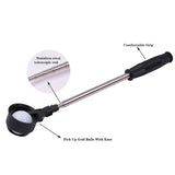 Maxbell Golf Ball Pick up Telescopic Golf Accessories Shaft Tool Portable for Pond Black