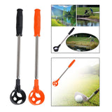 Maxbell Golf Ball Pick up Telescopic Golf Accessories Shaft Tool Portable for Pond Black