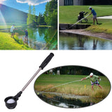 Maxbell Golf Ball Pick up Telescopic Golf Accessories Shaft Tool Portable for Pond Black