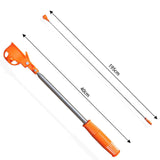 Maxbell Golf Ball Pick up Telescopic Golf Accessories Shaft Tool Portable for Pond Orange