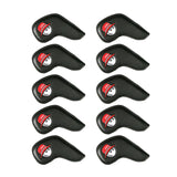 Maxbell 10Pcs PU Golf Iron Headcover Club Head Cover Animal Decorative Black