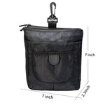 Maxbell Golf Ball Bag Pouch Polyester with 360 Degree Swivel Buckle Golf Tee Holder Black