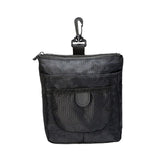 Maxbell Golf Ball Bag Pouch Polyester with 360 Degree Swivel Buckle Golf Tee Holder Black