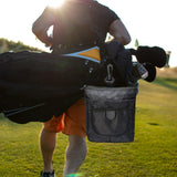 Maxbell Golf Ball Bag Pouch Polyester with 360 Degree Swivel Buckle Golf Tee Holder Black