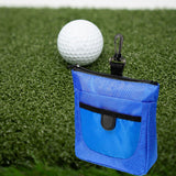 Maxbell Golf Ball Bag Pouch Polyester with 360 Degree Swivel Buckle Golf Tee Holder Blue