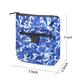 Maxbell Golf Ball Bag Pouch Polyester with 360 Degree Swivel Buckle Golf Tee Holder Colorful Blue