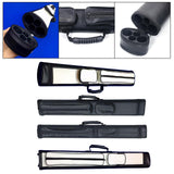 Maxbell Billiard Cue Bag 1/2 Billiard Carrying Cases Protector Organizer for Games White 4 Hole