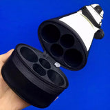 Maxbell Billiard Cue Bag 1/2 Billiard Carrying Cases Protector Organizer for Games White 4 Hole
