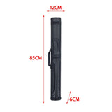 Maxbell Billiard Cue Bag 1/2 Billiard Carrying Cases Protector Organizer for Games Black 4x Hole