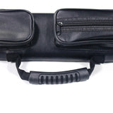 Maxbell Billiard Cue Bag 1/2 Billiard Carrying Cases Protector Organizer for Games Black 4x Hole