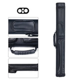 Maxbell Billiard Cue Bag 1/2 Billiard Carrying Cases Protector Organizer for Games Black 4x Hole