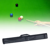 Maxbell Billiard Cue Bag 1/2 Billiard Carrying Cases Protector Organizer for Games Black 4x Hole