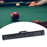 Maxbell Billiard Cue Bag 1/2 Billiard Carrying Cases Protector Organizer for Games Black 4x Hole