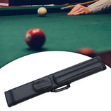 Maxbell Billiard Cue Bag 1/2 Billiard Carrying Cases Protector Organizer for Games Black 6 Hole