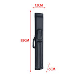 Maxbell Billiard Cue Bag 1/2 Billiard Carrying Cases Protector Organizer for Games Black 6 Hole