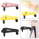 Maxbell Abdominal Muscle Disc Universal Wheel Home Gym Fitness Ab Rollers Sport black